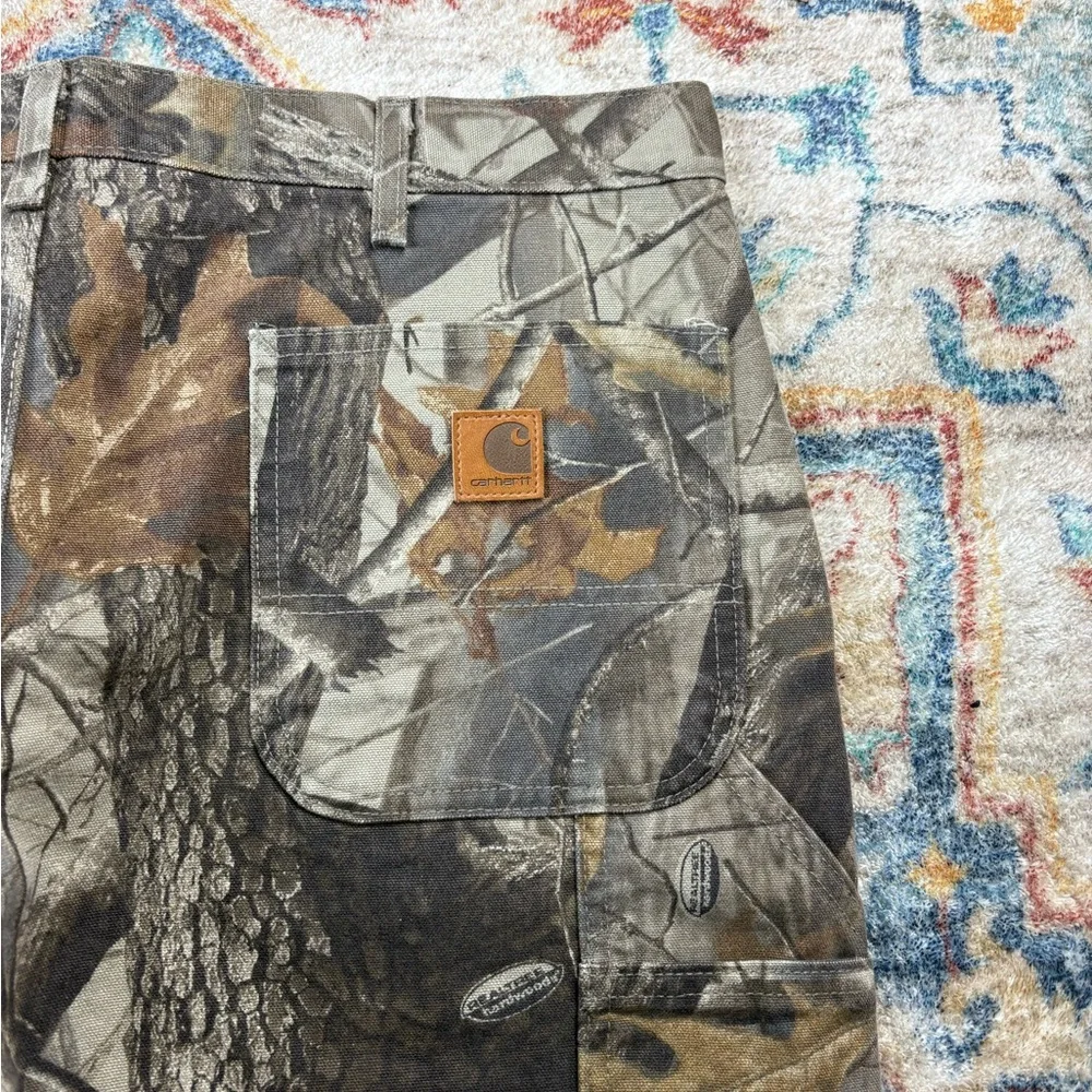 Vintage Carhartt Realtree Camouflage Carpenter Pants Size 38 - Picture 5 of 5